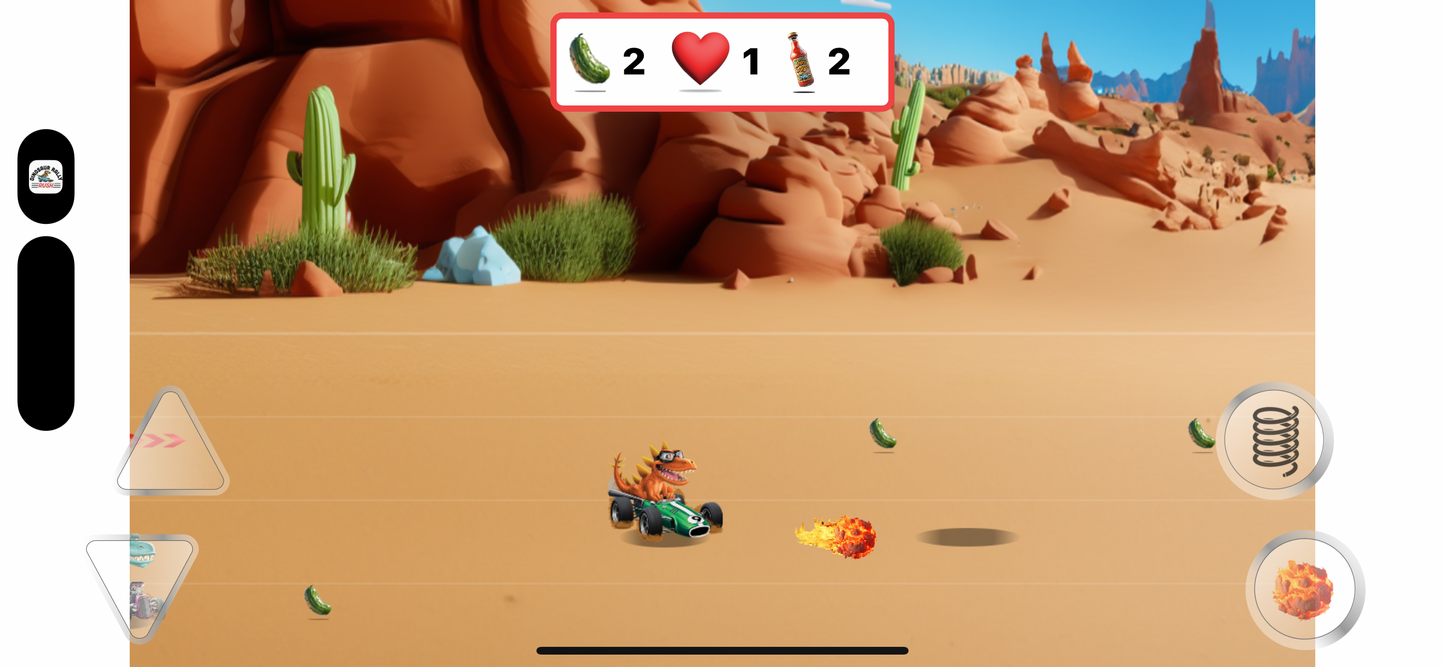 Dinosaur Rally Rush Mobile Game - Free Download