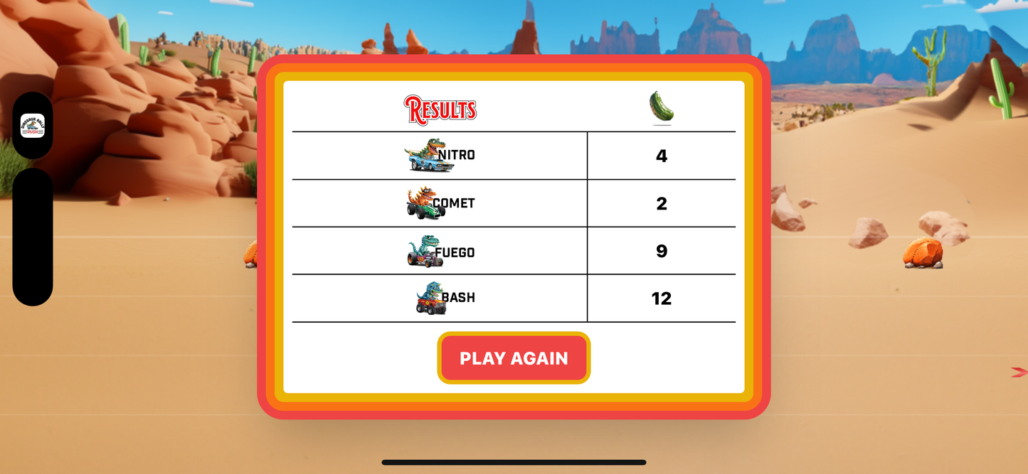 Dinosaur Rally Rush Mobile Game - Free Download