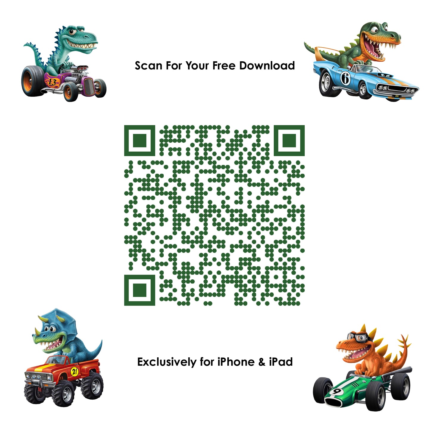 Dinosaur Rally Rush Mobile Game - Free Download