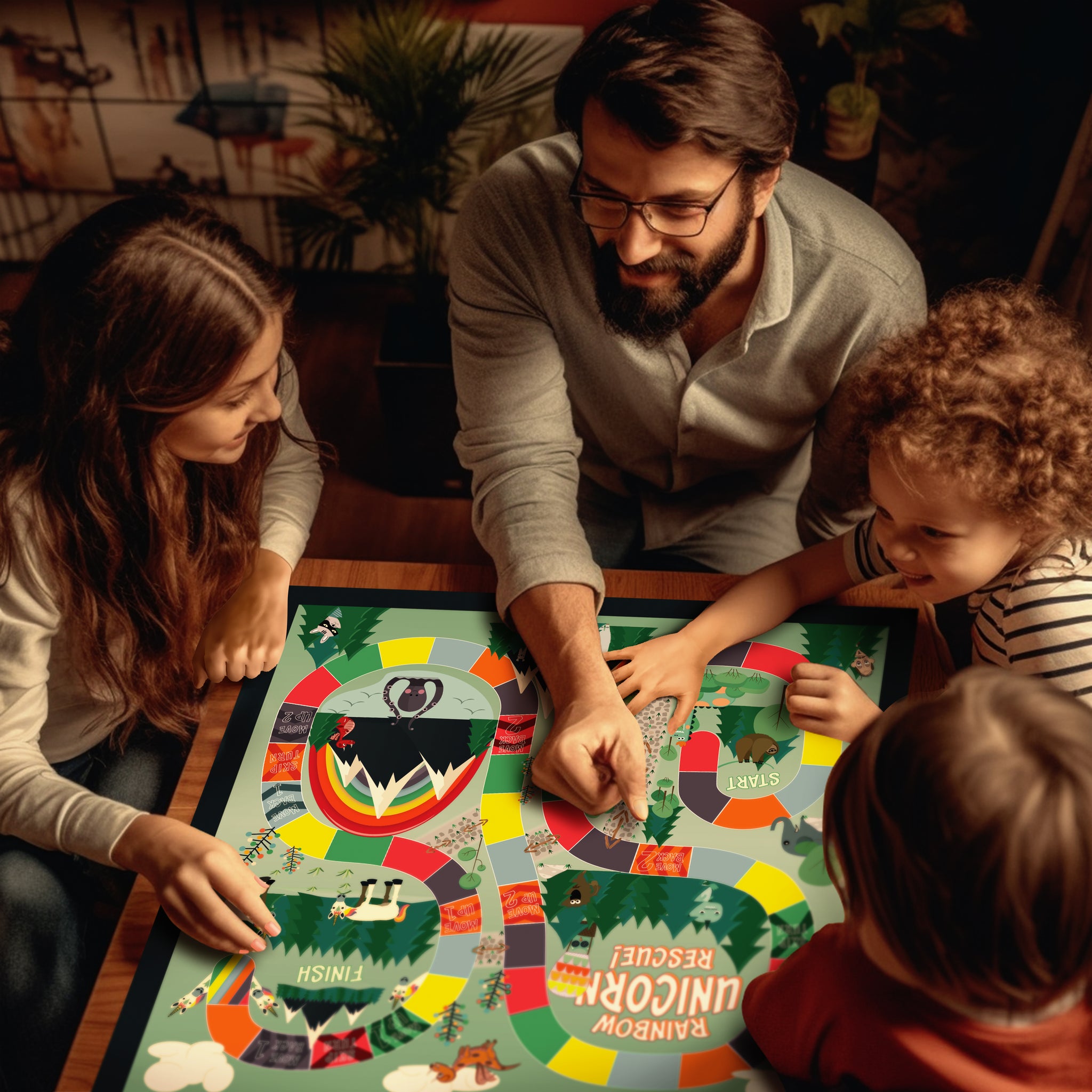 Rainbow Unicorn Rescue Kid's Board Game